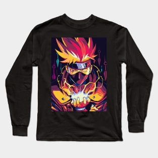 hatake kakashi wpap pop art Long Sleeve T-Shirt